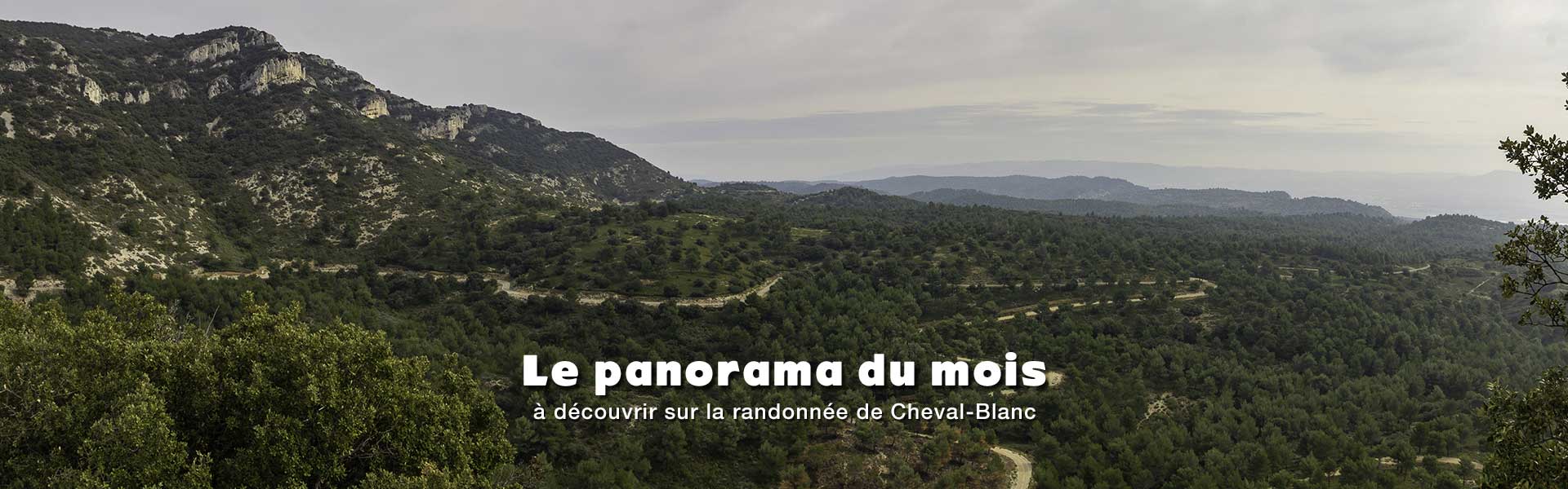 Panorama à découvrir sur la randonnée de Cheval-Blanc et le tour du sommet de Valloncourt dans le massif du petit Luberon en Vaucluse