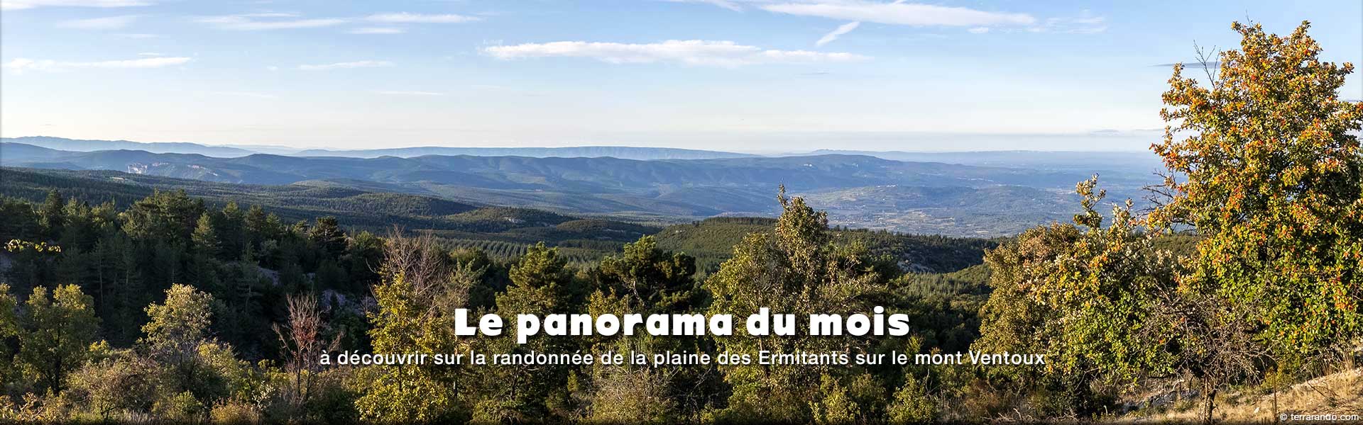 Panorama à découvrir sur la randonnée de la plaine des Ermitants et du vallon des Pointes sur le versant Sud du mont Ventoux