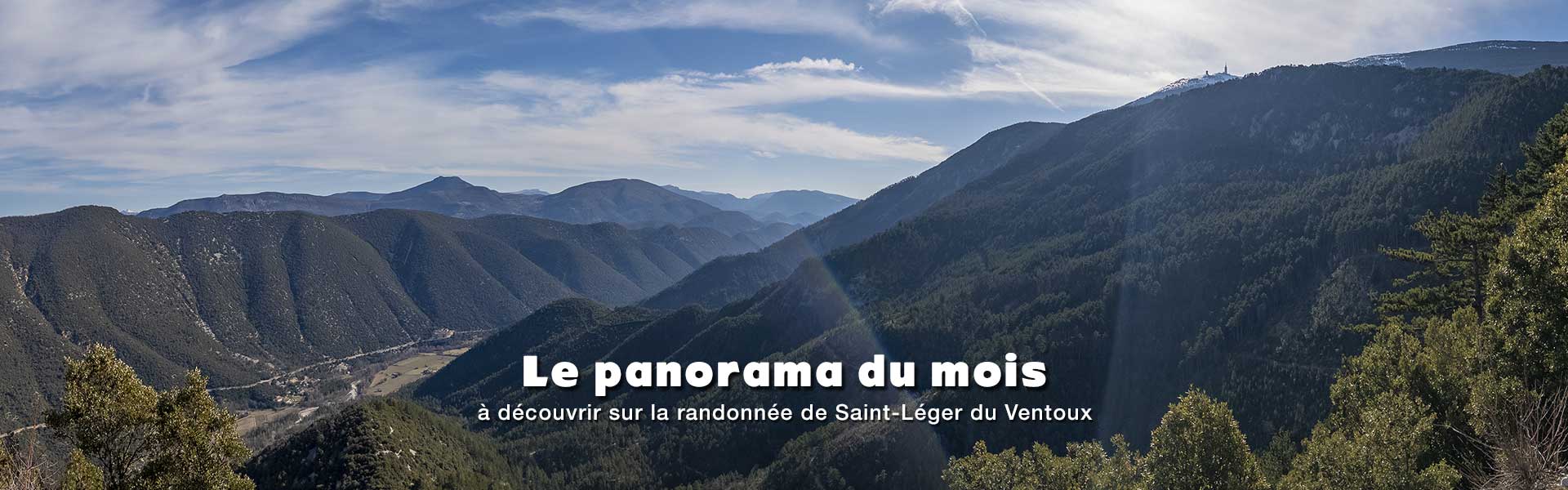 Panorama à découvrir sur la randonnée de Saint-Léger du Ventoux le tour des gorges du Toulourenc