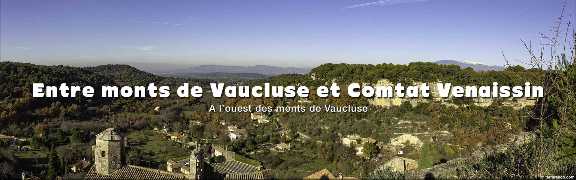 week-end randonnées entre Monts de Vaucluse et Comtat Venaissin