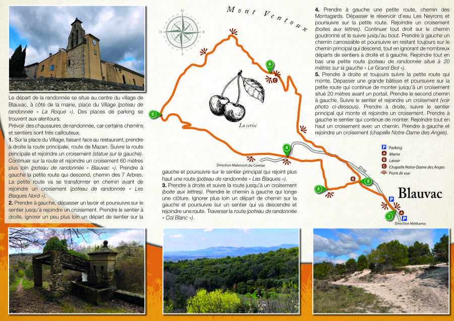 La randonnée pédestre de Blauvac et la chapelle Notre-Dame des Anges dans le Vaucluse