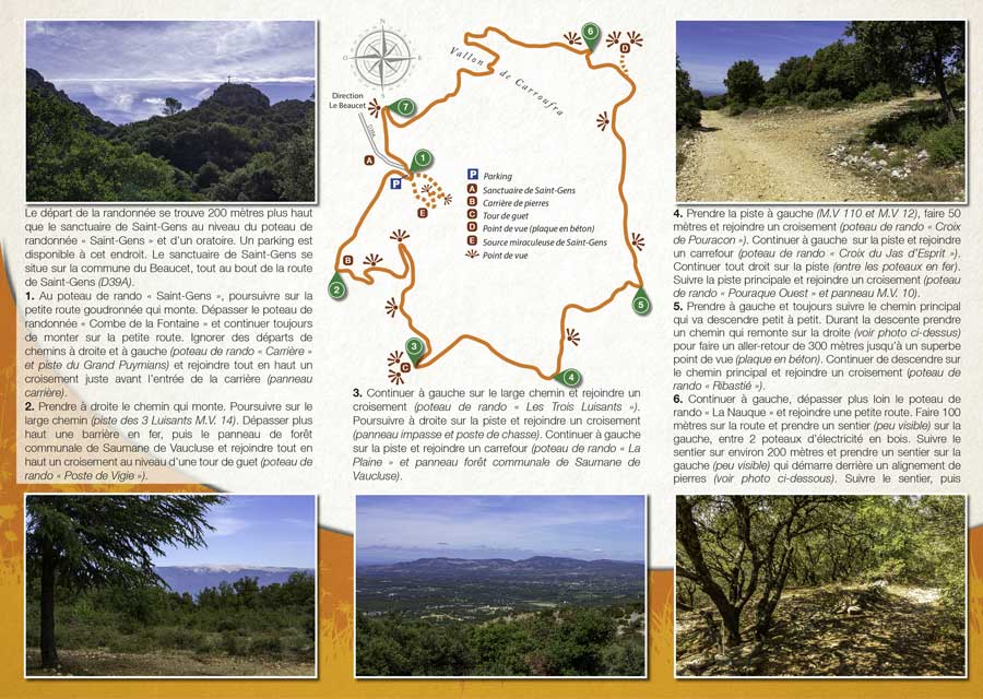 Randonnée pédestre du vallon de Carroufra dans les Monts de Vaucluse