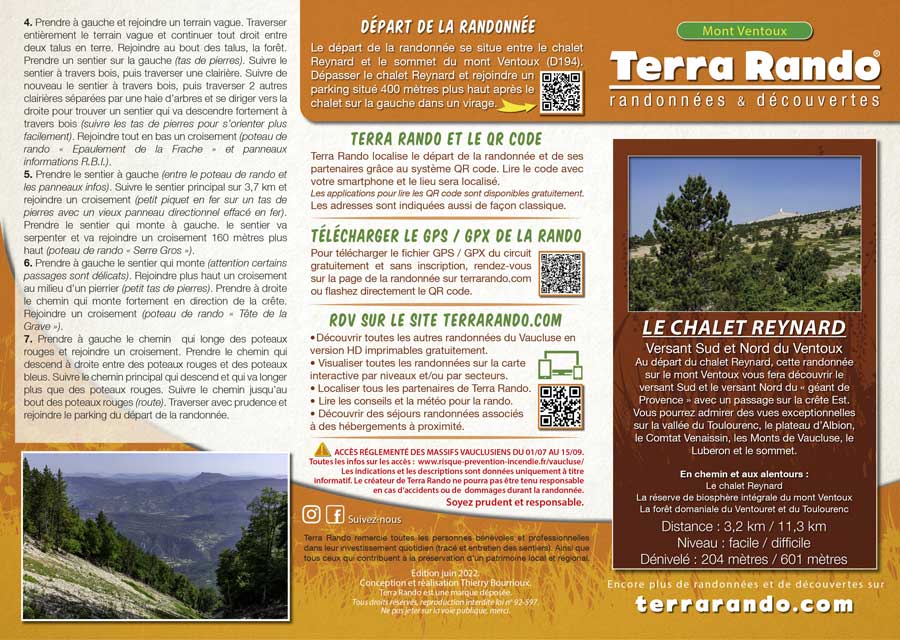 La randonnée pédestre du Chalet Reynard sur le mont Ventoux
