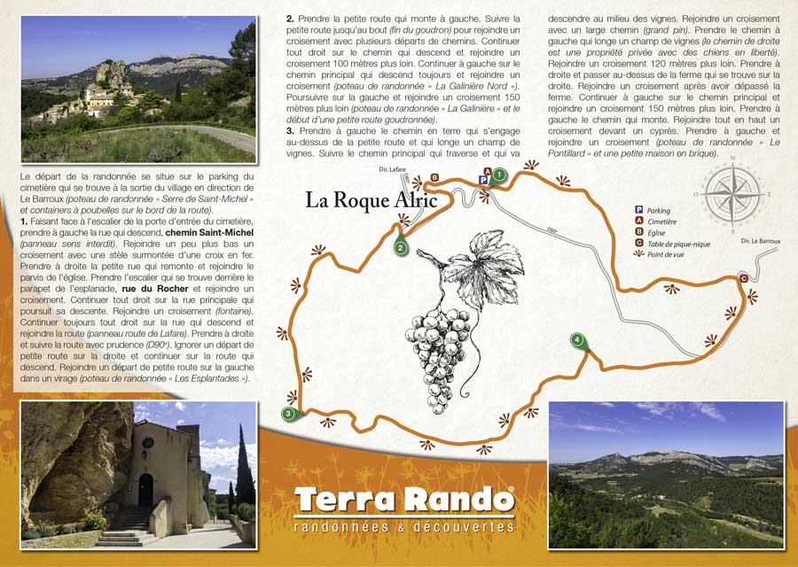 La randonnée pédestre de La Roque Alric au Sud des Dentelles de Montmirail