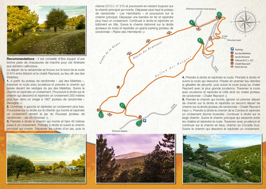 La randonnée pédestre de la plaine des Ermitants et du vallon des Pointes sur le versant Sud du mont Ventoux dans le Vaucluse