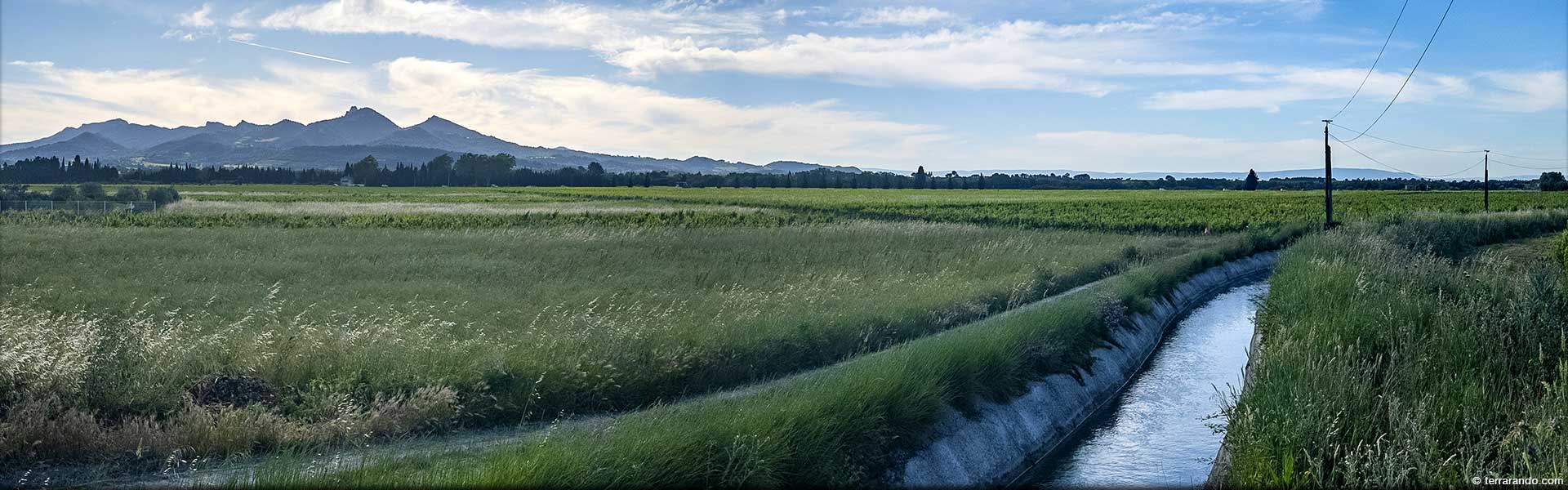 Randonnée de Violès sur les bors du canal de Carpentras et le vignoble du Plan de Dieu