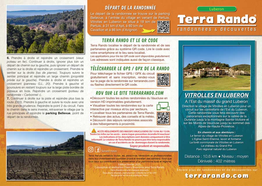 La randonnée pédestre de Vitrolles en Luberon, à l'Est du Grand Luberon en Vaucluse