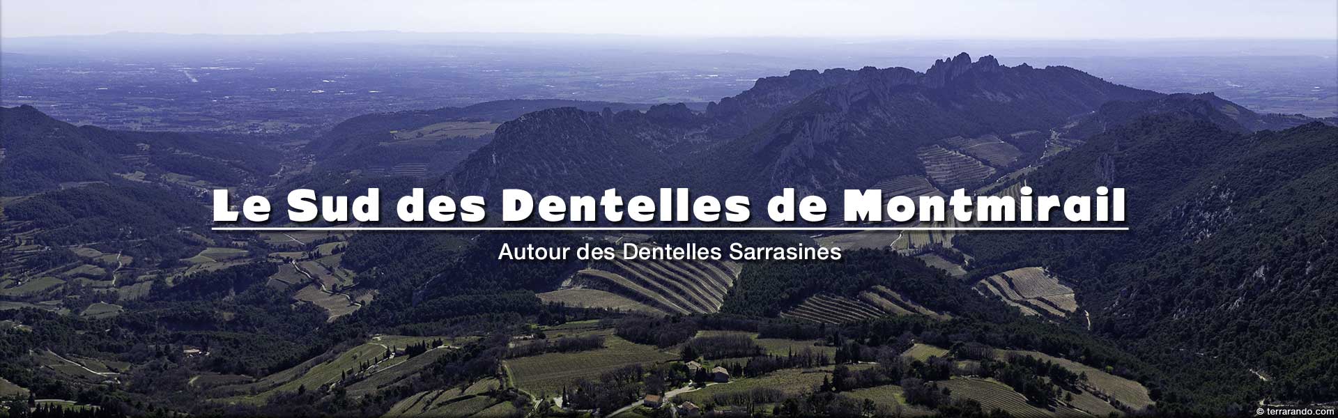 week-end randonnées le Sud des Dentelles de Montmirail en Vaucluse